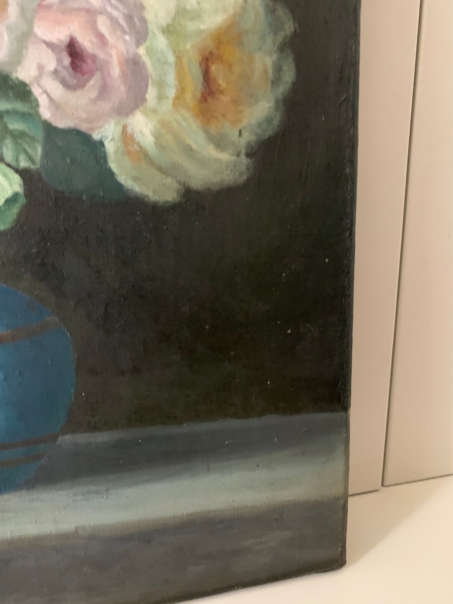 Painting flowers late nineteenth