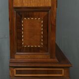 Rare small marquetry display cabinet, louis xvi style – mid 19th century