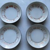 Set of 12 hollow plates in Niderviller stoneware