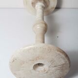 1930 white marble and chrome ashtray