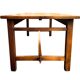 Table de ferme en bois massif - bois pommier sauvage