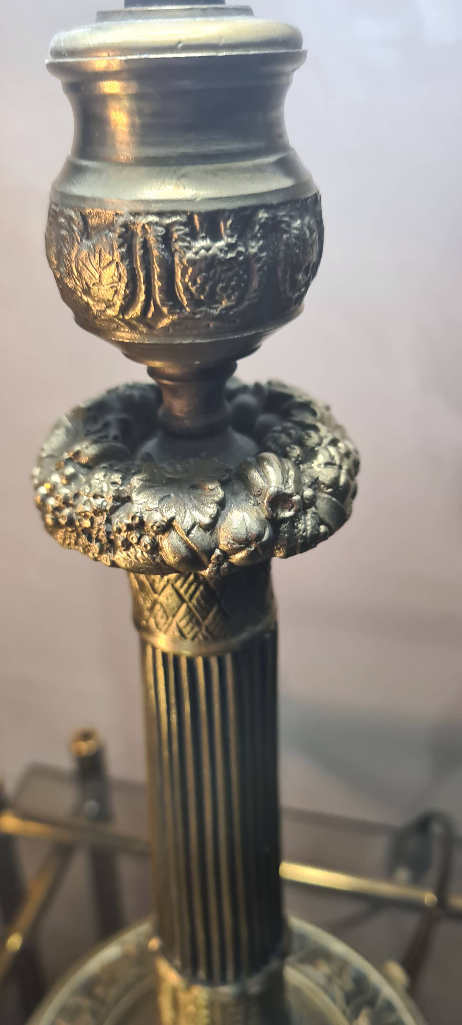 Elégante Lampe Napoléon III de bureau fin 18e   47x33