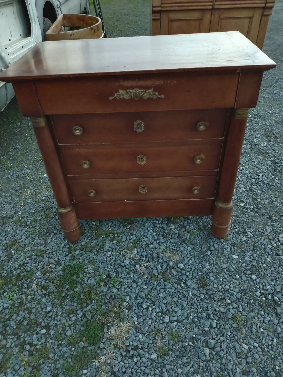 Empire style chest of drawers