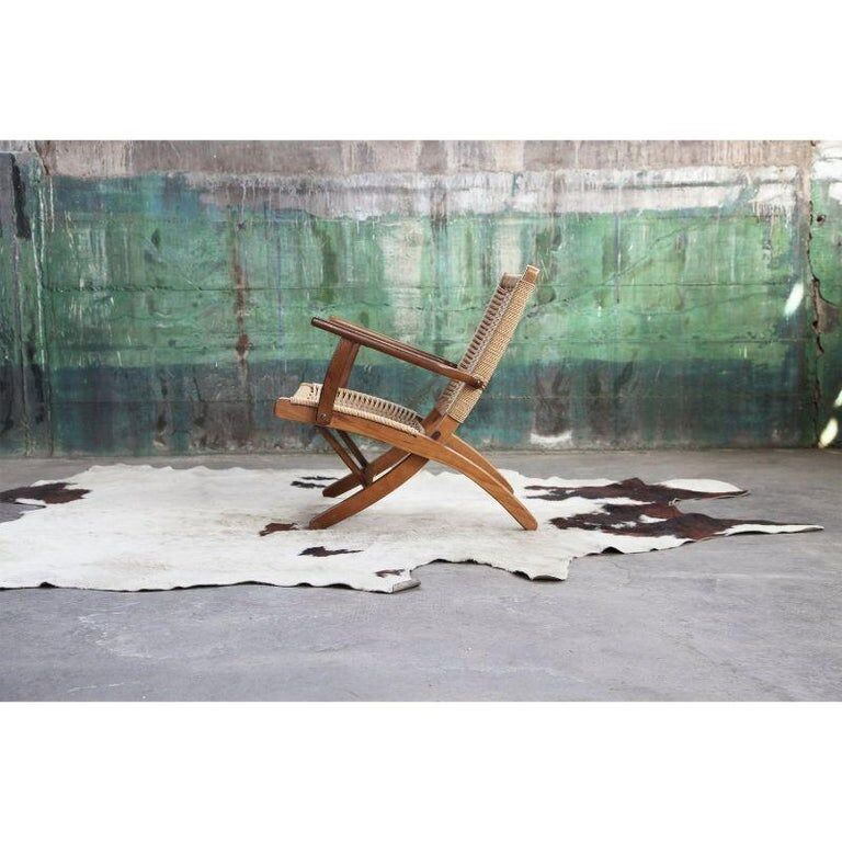 Scandinavian vintage folding armchair