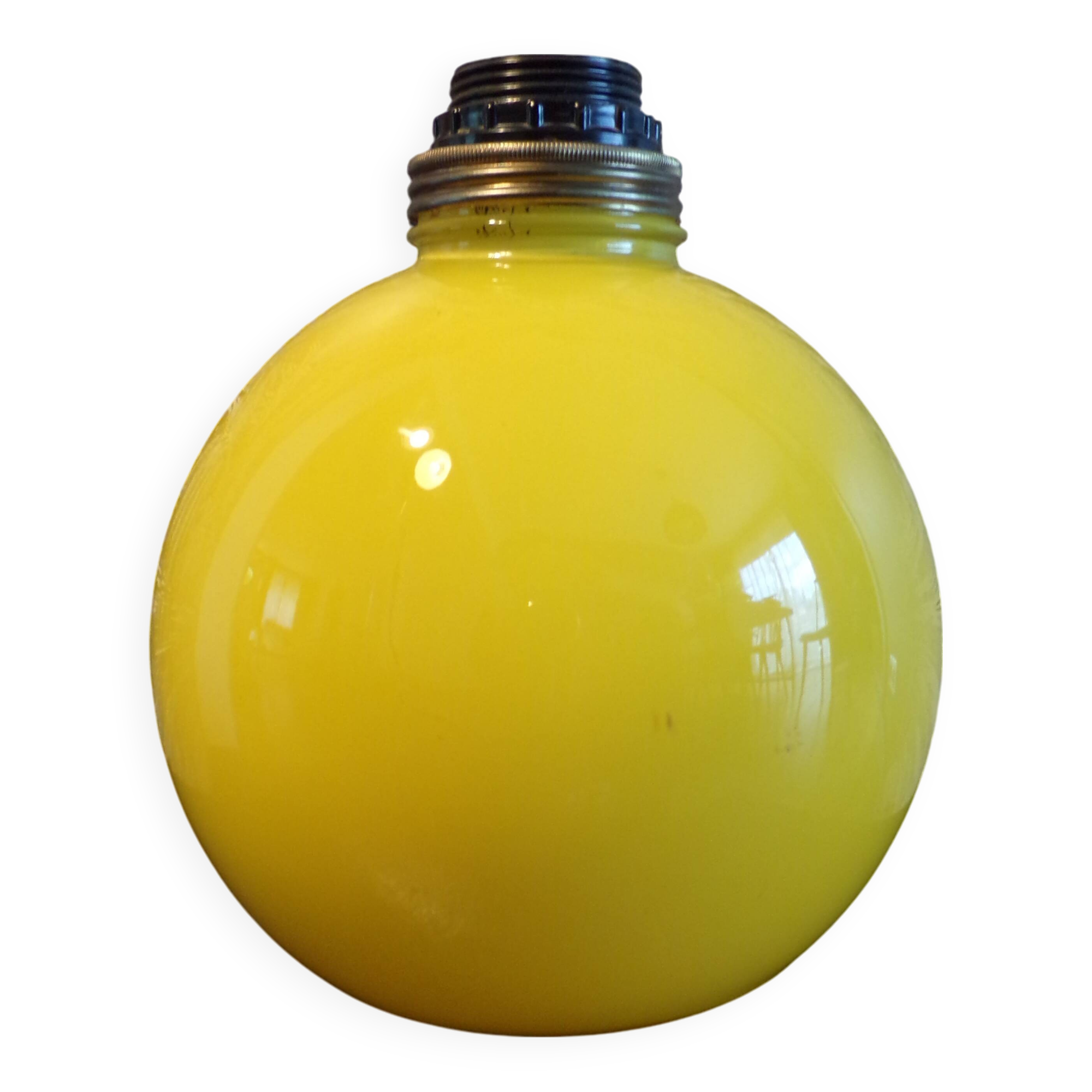 Lampe boule verre 1980
