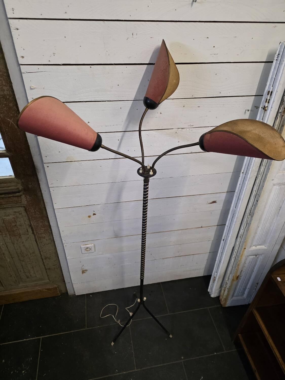 1960s tripod floor lamp