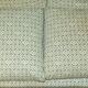 Howard & Son's Chairs Ltd ticking fabric canapé with feather cushions.