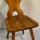 Mountain chalet style pine chair