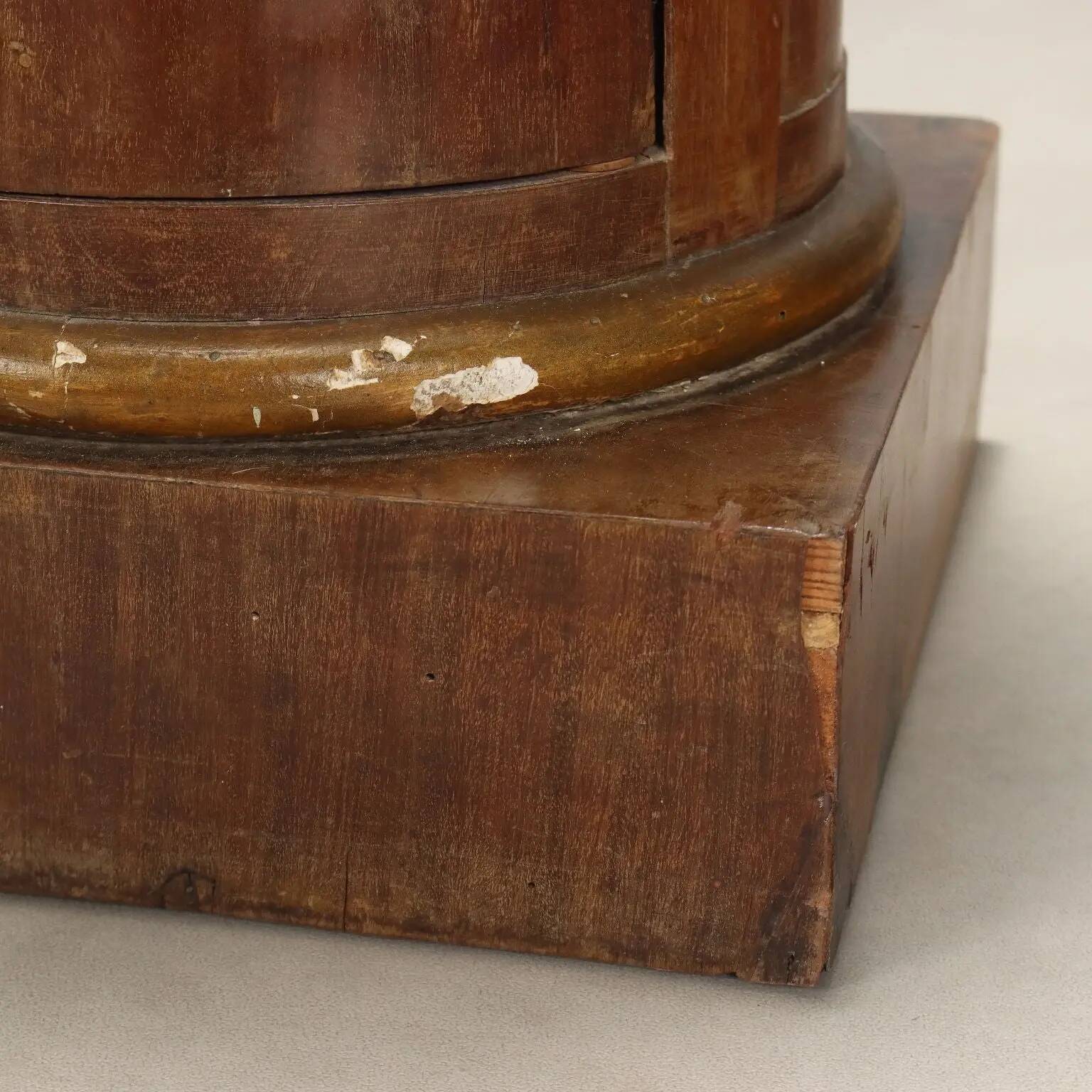 Antique Empire bedside table in mahogany, Italy, 19th century.