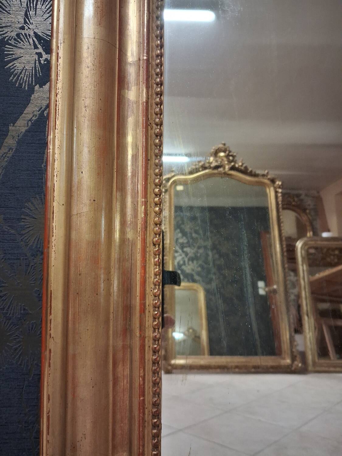 Louis Philippe period mirror, 119 x 70 cm