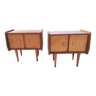 Pair of vintage bedside tables