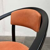 Postmodern German Chair Model Nostro in Leather by Andreas Weber for Rosenthal Einrichtung, 1980s