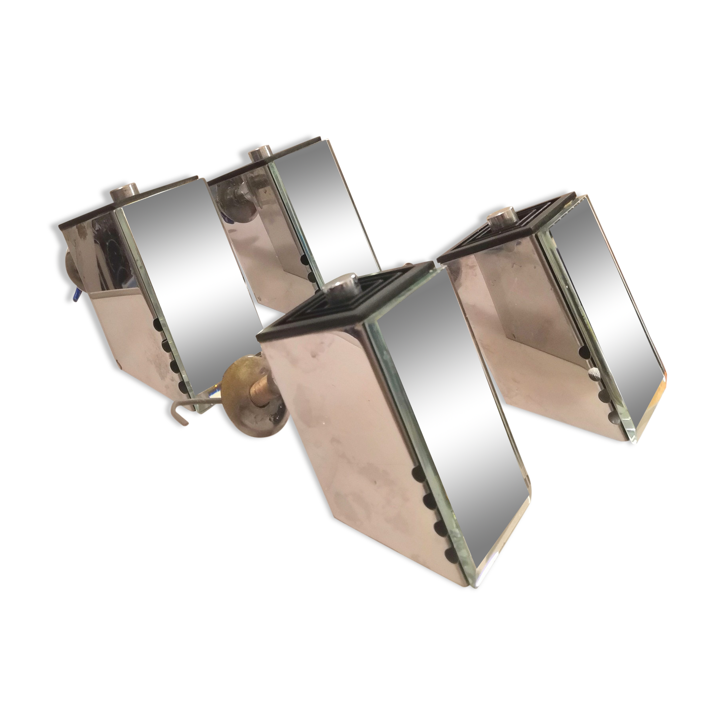 4 sconces spots and mirror of the 70s