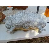 Set of 4 cast iron planters from 1900 from Charleville - Mézières, rockery style