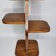 Art Deco style solid wood side table, 53 cm