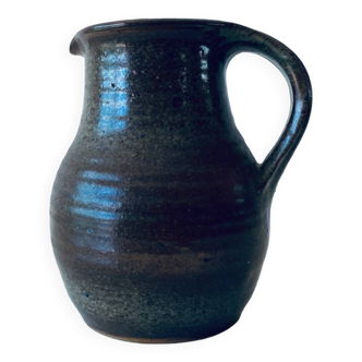 Old stoneware pitcher signed Fontgombault