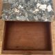 Walnut burr bedside table, French Art Deco, 1920s/30s.