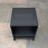 Postmodern perforated metal service trolley, 1980s