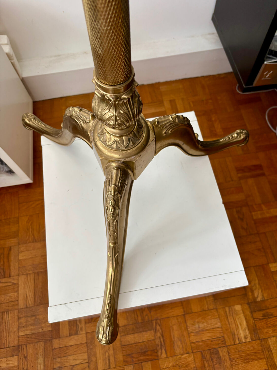 Solid brass coat rack