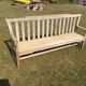 Garden bench in oak, 19th century