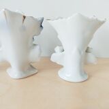 Set of 3 cone vases, groom's vases