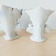 Ensemble de 3 vases cornets, vases de marié