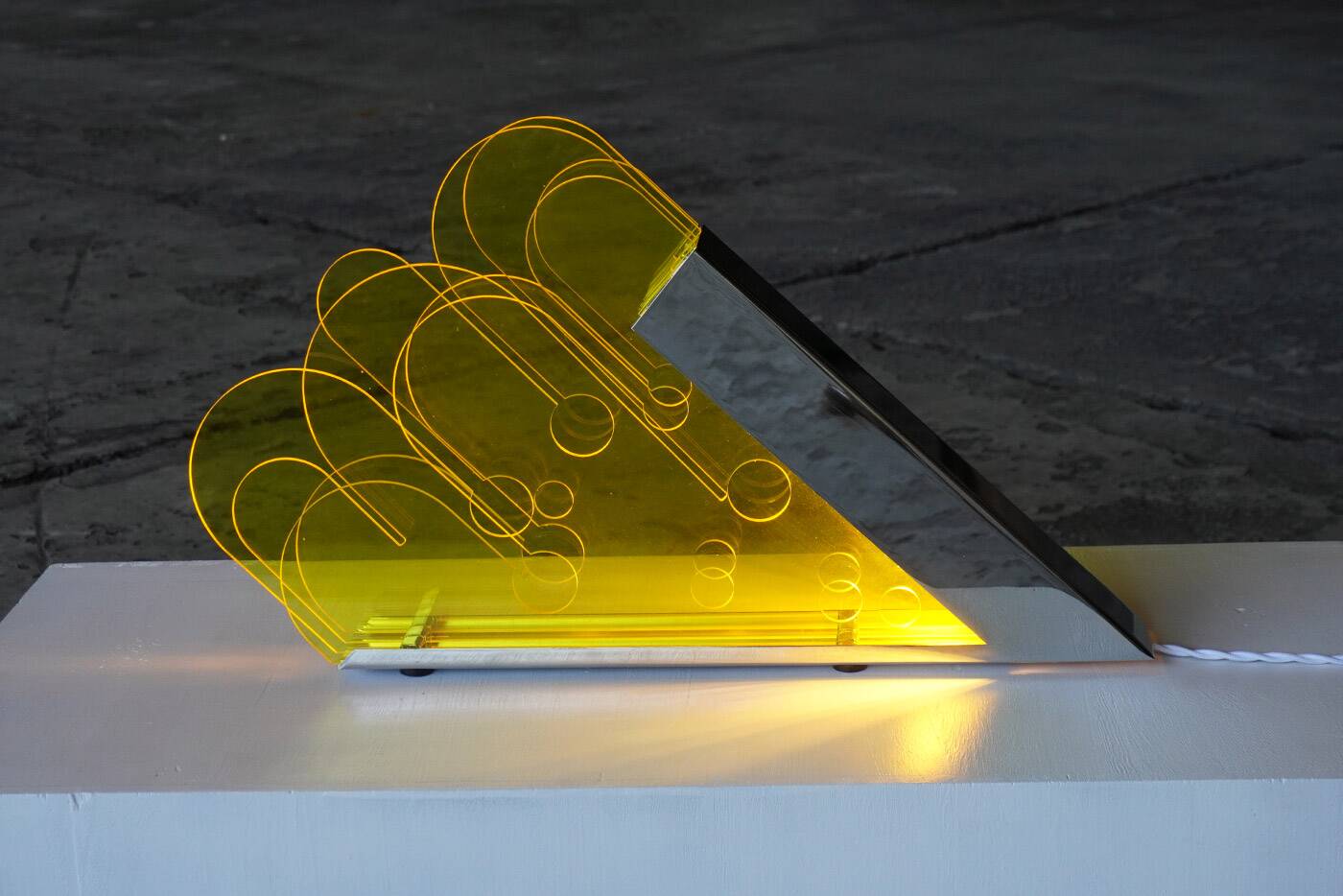 Pitagora table lamp by Sergio Giobbi for Metalmobili, Italy 1970s