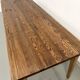 Farmhouse table with spindle legs in solid beech and ash
