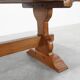 Rustic 20th century solid oak dinner table, France