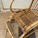 Joli rocking chair en rotin