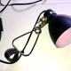 Black/pink clip spotlight