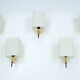 Set of five Mid-century sconces in Stilnovo manner. Italy 1950s