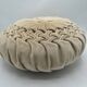 Vintage velvet round cushion