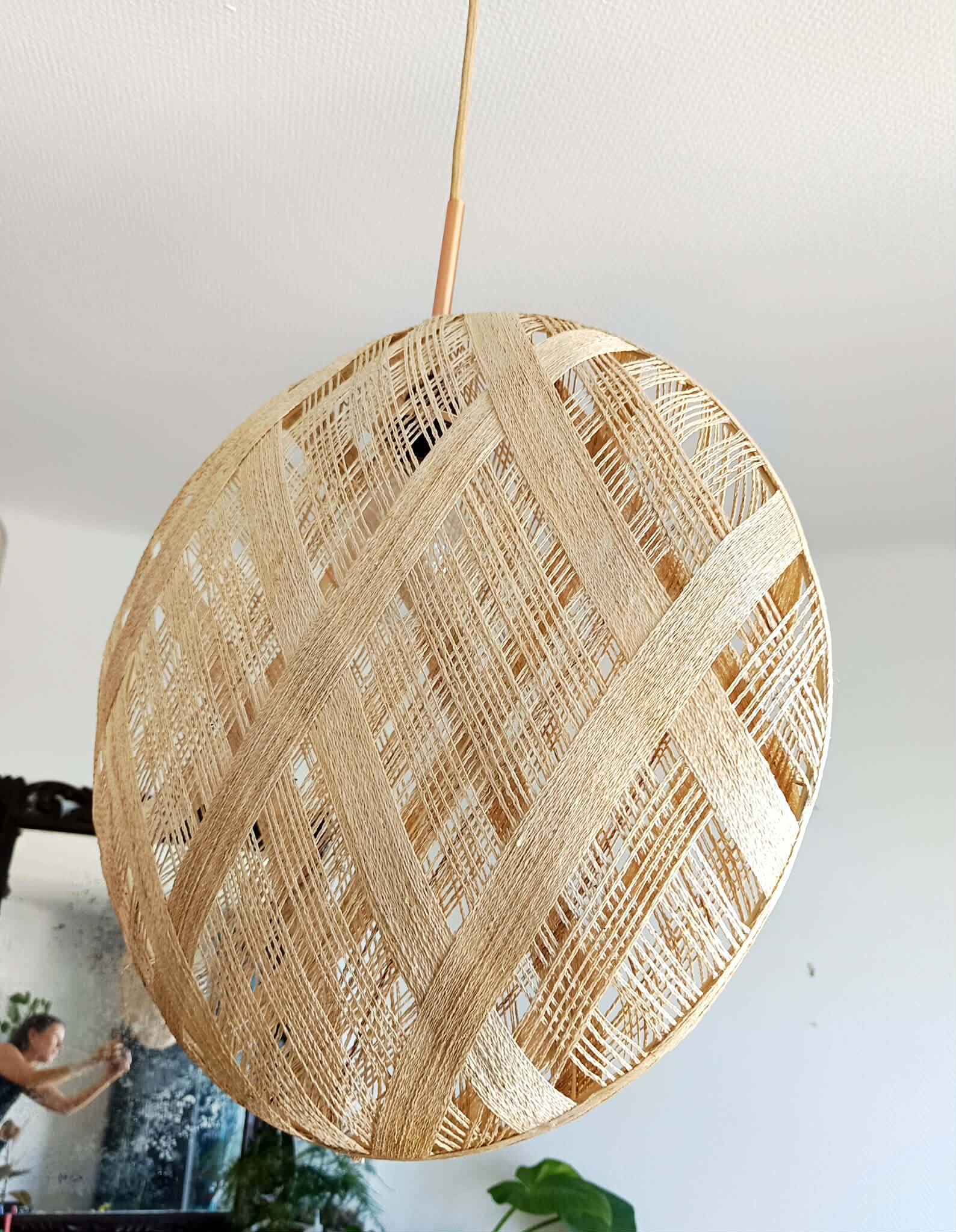 Suspension design bohemian vintage abaca style