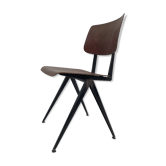 Chaise industrielle Galvanitas S16 Pagholz Pays-Bas 60's