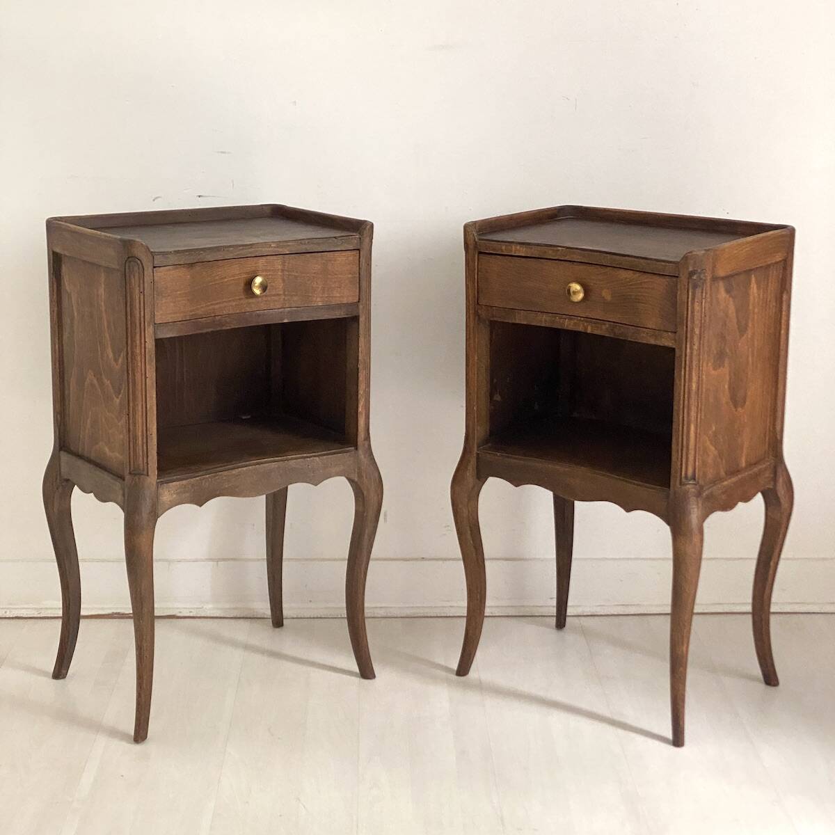 Pair of Art Nouveau bedside tables