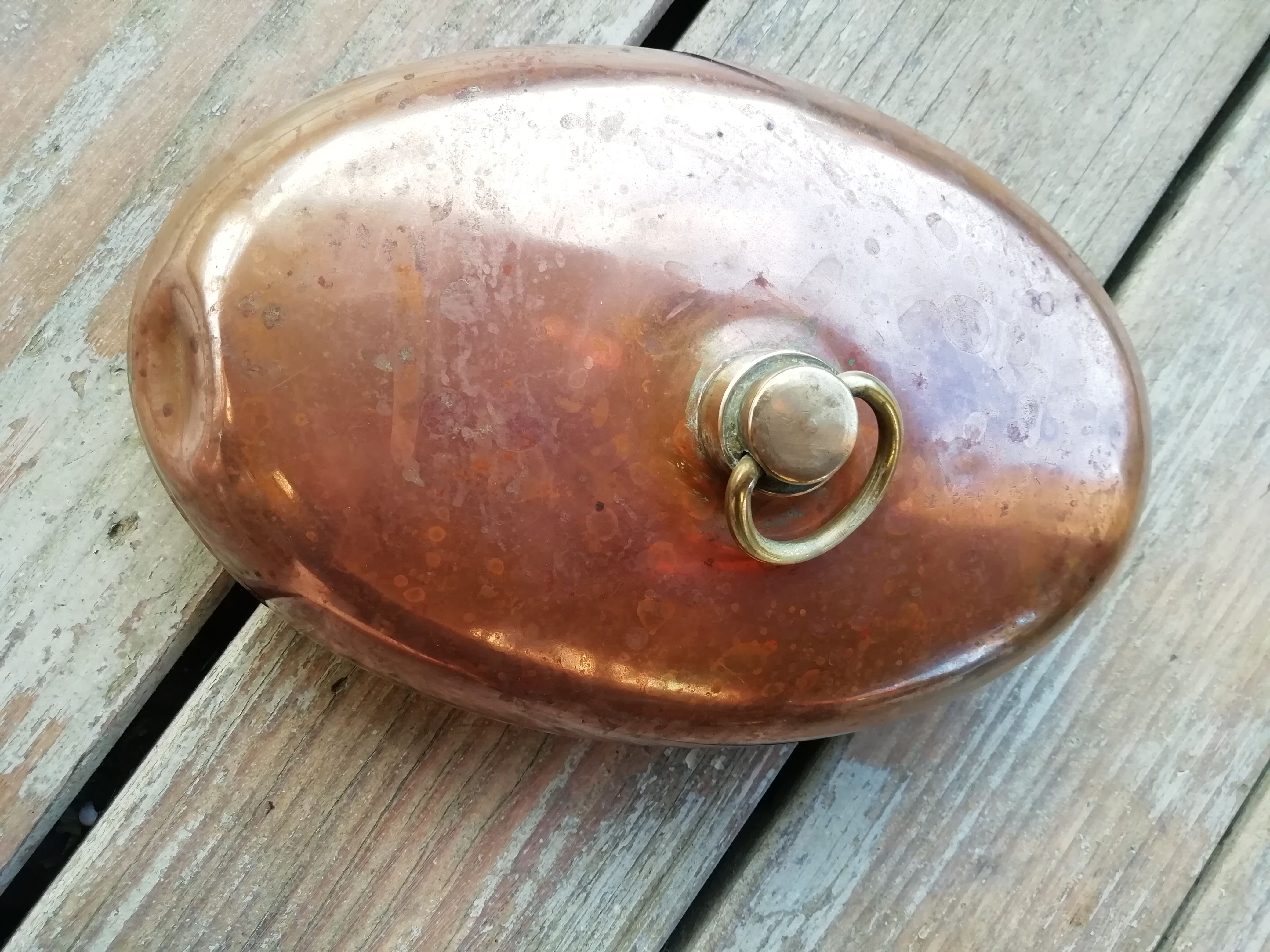 Copper hot water bottle