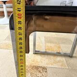 Small chrome-plated metal service
