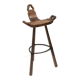 Vintage Spanish Brutalist 'Marbella' stool by Confonorm from the 1970s