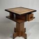 Dutch art deco Amsterdam school oak and coromandel side table, 1930s