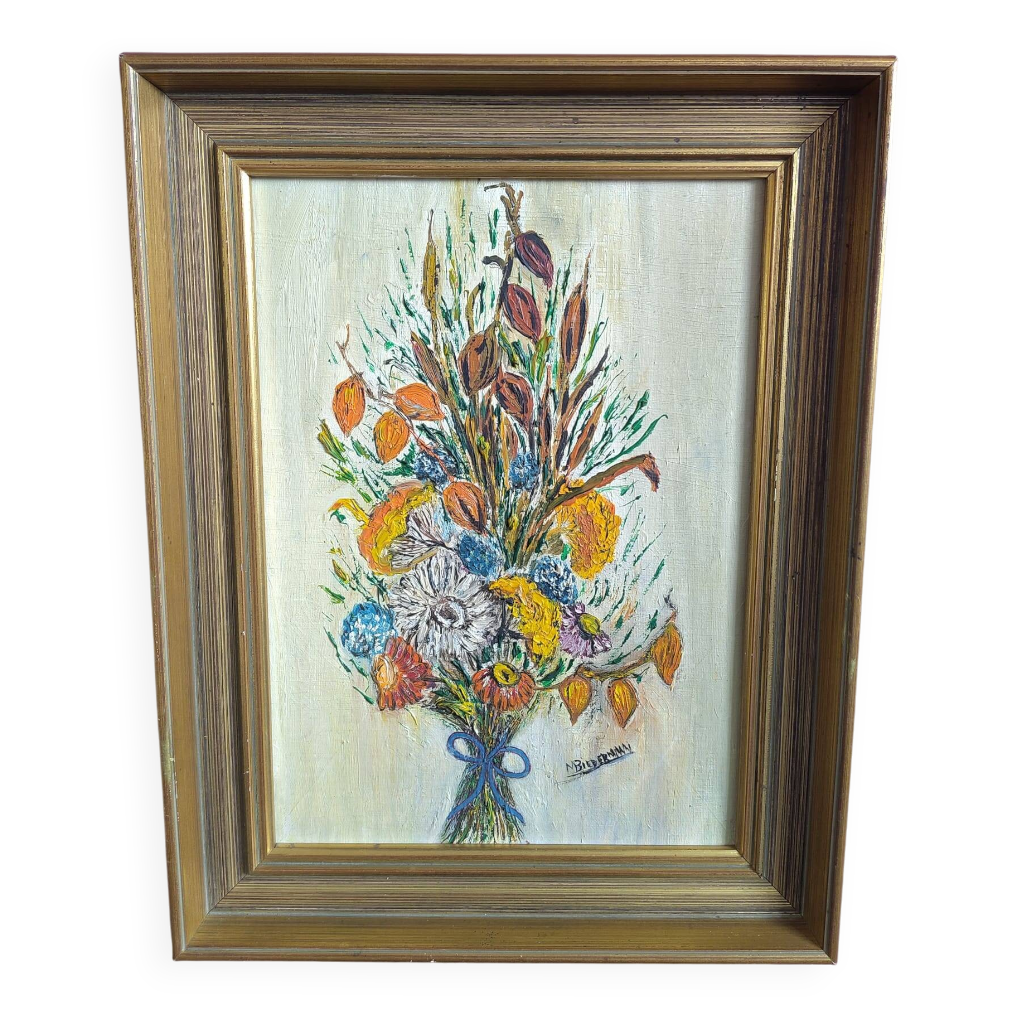 Floral bouquet – Oil painting in impasto