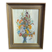 Bouquet floral – Peinture à l’huile en impasto