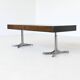 Trau Arredamenti Metallici S.P.A. large desk in rosewood Italy 1960