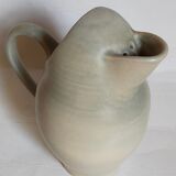 Ceramic potter's pitcher with matte enamel, 50s