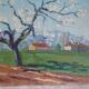 Tableau huile sur toile le printemps signé Maurice Fabre 48