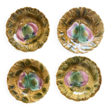 4 barbotine plates from Sarreguemines