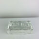 Vintage moulded glass "ice cube" catchall or ashtray