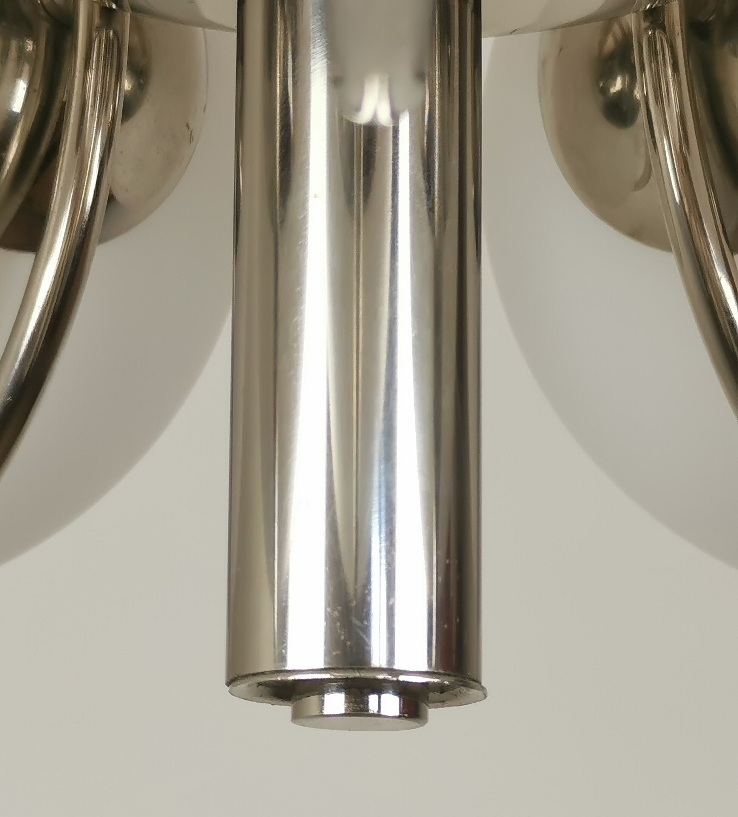 Chandelier chrome and opaline 70