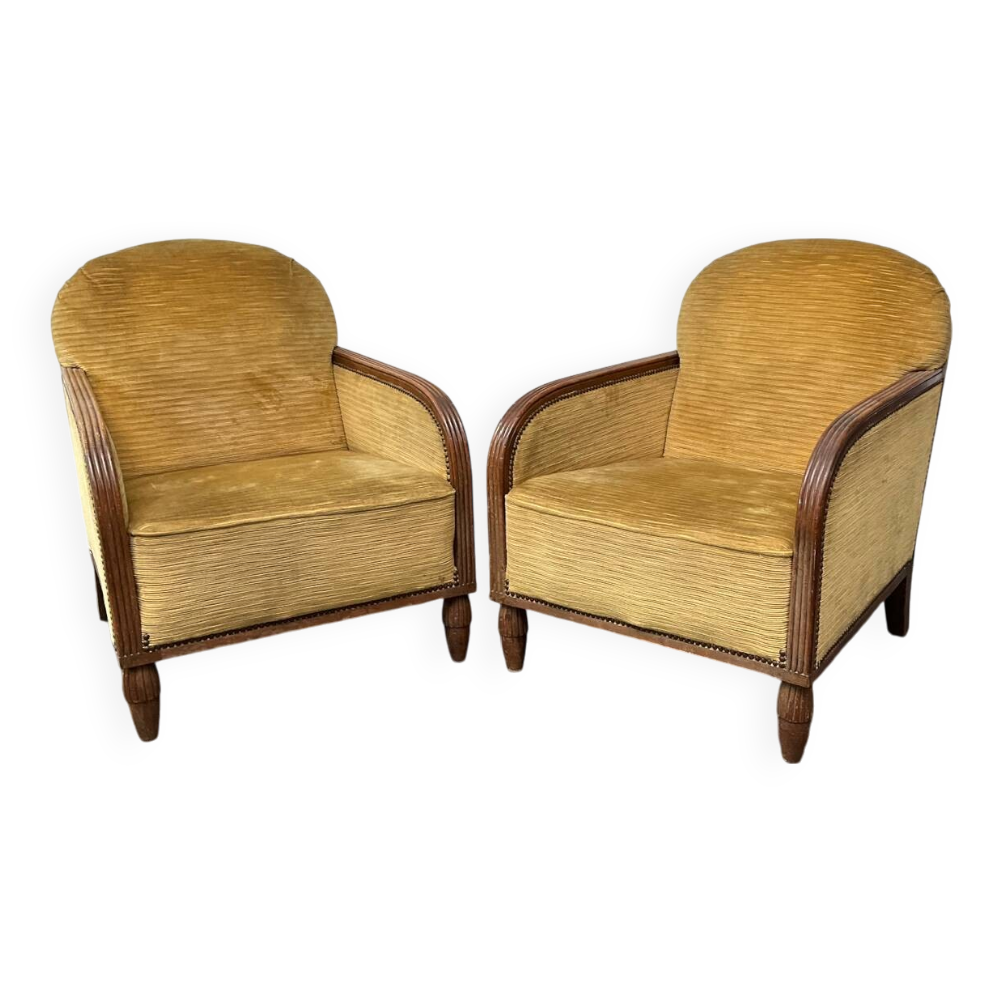 Pair of Art Deco armchairs
