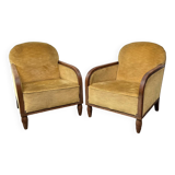 Paire de fauteuils Art Deco